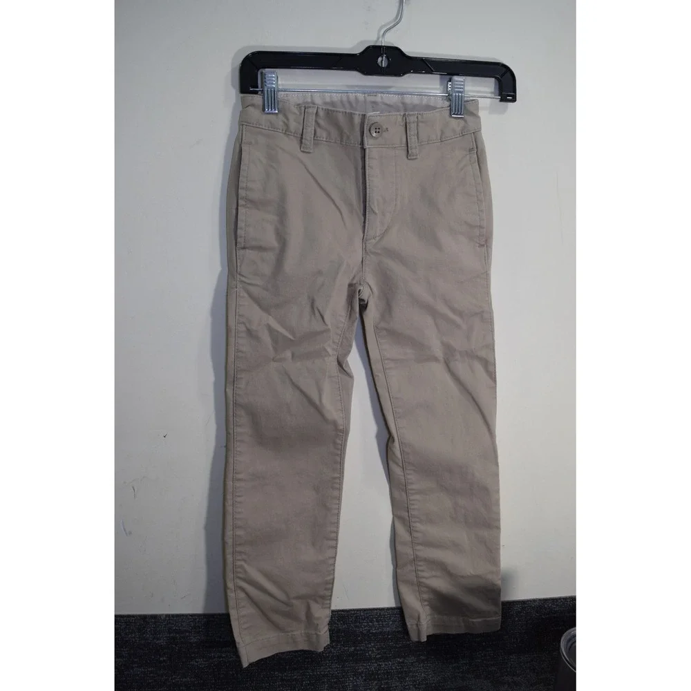 Gap Kids BOYS 7 Tan Beige CHINO Khakis Pants School Church Dress Preppy Like Dad